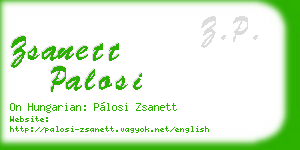 zsanett palosi business card
